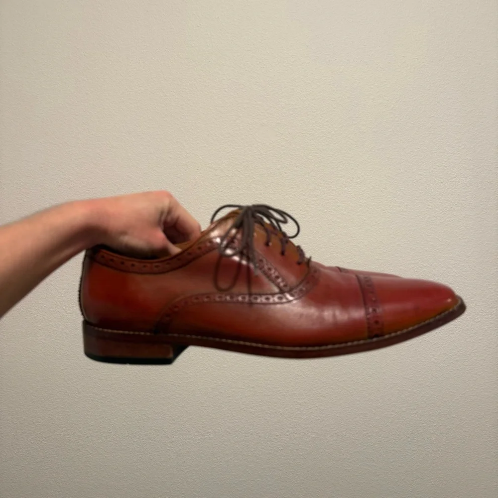 Cole Haan Grand.OS Mens Brown Leather Lace Up Shoes Size 11.5 Dark Academia Lux
